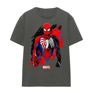 Spider-Man Womens/Ladies Symbiote Venom T-Shirt / Charcoal